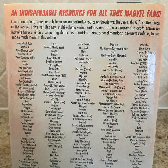 MARVEL OFFICIAL HANDBOOK OF THE MARVEL UNIVERSE - Picture 5 of 10